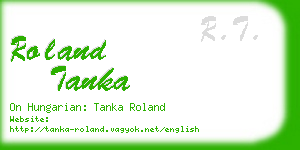 roland tanka business card